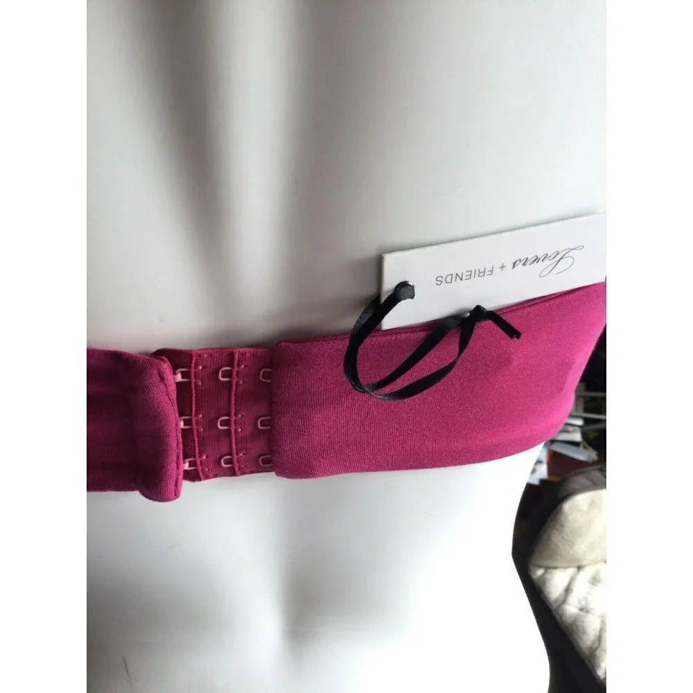 Lovers + Friends Hot Pink Bandeau Strapless Bra Top Womens Size Small NWT - Picture 3 of 8